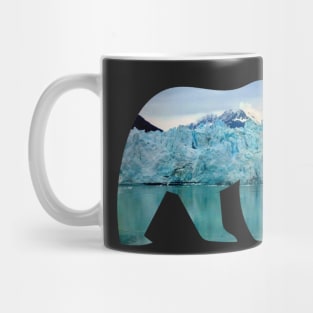 Alaska Iceberg Bear Silhouette Mug